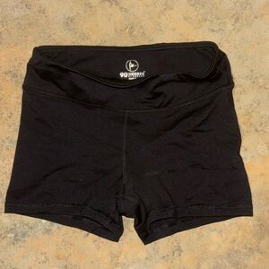 black workout spandex